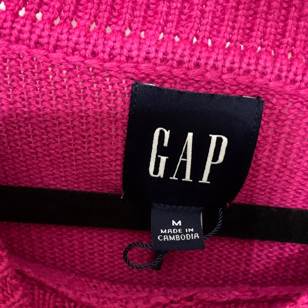 GAP Vibrant Fuchsia Crew Neck Sweater - Picture 6 of 8